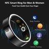Smart Ring, Records Sleep, NFC Ring Exercise, Waterproof Remote Photography