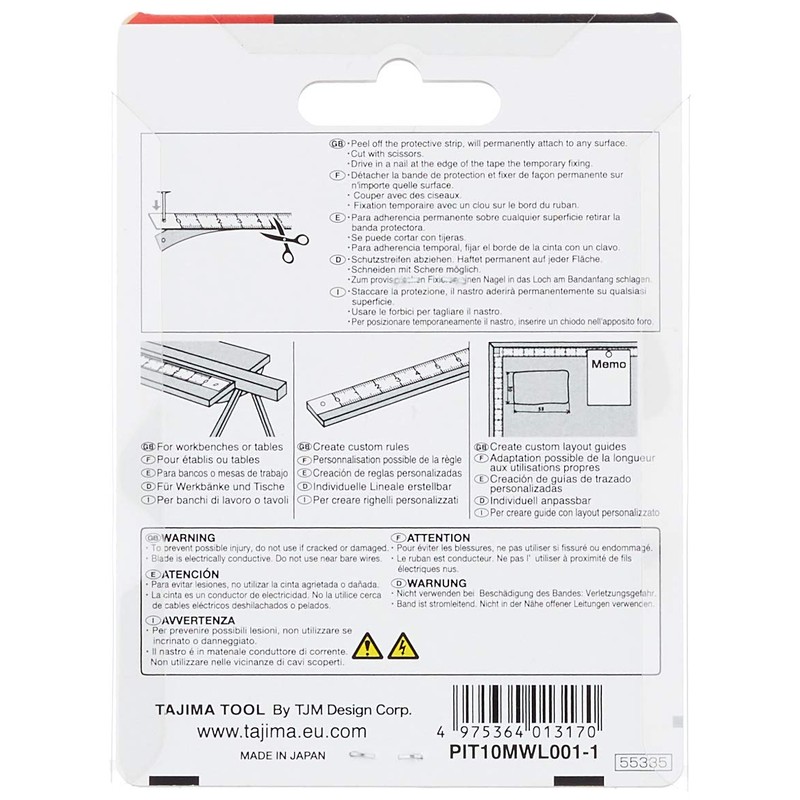 Tajima PIT-10BL Convex Pit Measure 3.3 ft (1 m) Width