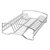 Apollo T6221 Chr Plate Stand 12, Metal, Multi-Colour, 31x8.1x2.2