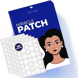 MIST JEWEL Parches para acne hidrocoloides con Tea tree y Caléndula | Patch para granos e imperfecciones y pimple reduce enrojecimiento, inflamación y protege la piel efecto inmediato 180 parches