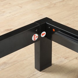 Zinus Arnav Modern Studio 10 Inch Platform 2000H Metal Bed Frame with Wooden Slat Support, Queen