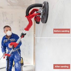 Sruhrak Pack of 25 sanding grids, reticulated Velcro, 225 mm sandpaper, 80/120/180/240/400 grit, sanding discs for drywall sanders, random orbital sanders