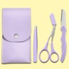 Eyebrow Grooming 3-Piece Set: Razor, Tweezers, and Scissors Eyelashes