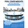 20 Pack Pool Cover Weights with Hooks, 500D PVC Pool