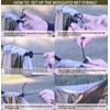 Camping Hammock, Portable Hammocks with Mosquito Net,Lightweight Nylon Parachute Hammock