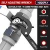 YBQSPLY Pipe Wrench Set, 10” and 15” Self Adjusting Wrench