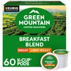 Green Mountain Coffee Roasters Breakfast Blend Decaf, Keurig Single Serve