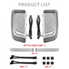 HDBUBALUS Engine Guard Lowers Grills Leg Fairing LED Turn Signal