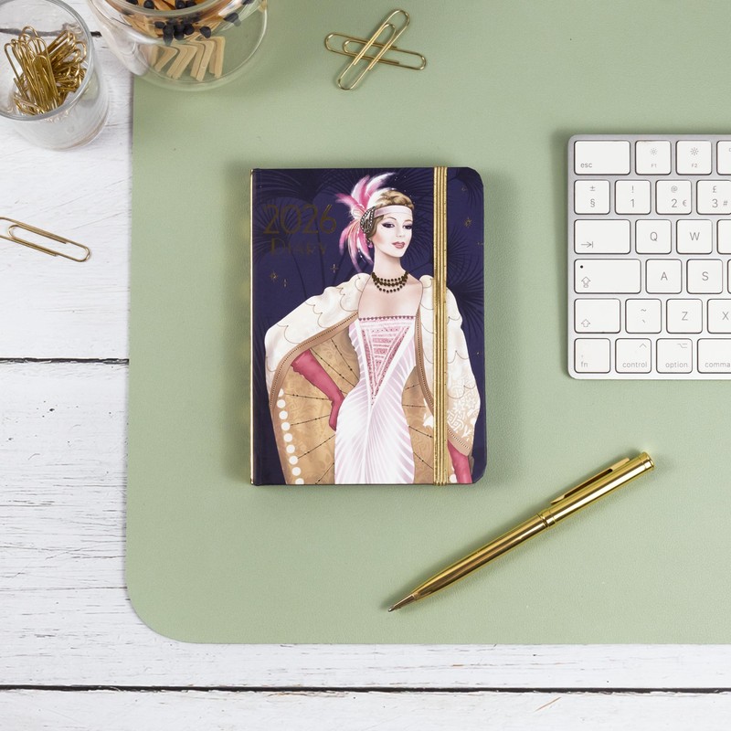 Claire Coxon Art Deco 2026 A6 Weekly Diary | Compact