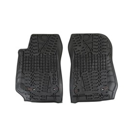Mopar 82213860 Jeep Wrangler Unlimited 4-Door Black All-Weather 3-Piece Floor Mat Set