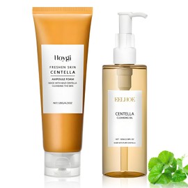 Centella Travel Set, Centella Cleansing Oil, Centella Cleanser, Madagascar Centella Light Cleansing Oil, Centella Pore Minimising, Suitable for Sensitive Skin