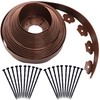 40 Ft Landscape Edging Kit, Brown Garden Edging Border with