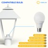 KastLite Outdoor Post Light Fixture, Fits 3" Lamp Post Outdoor