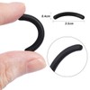 Eyelash Curler Replacement Rubber Set of 30 Black Design