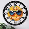 25cm Round Iron Clock Designed as a Coffee Maker Espresso