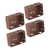 MAGICLULU 4Pcs Curtain Track Mounting Brackets Side Mounting Accessories for