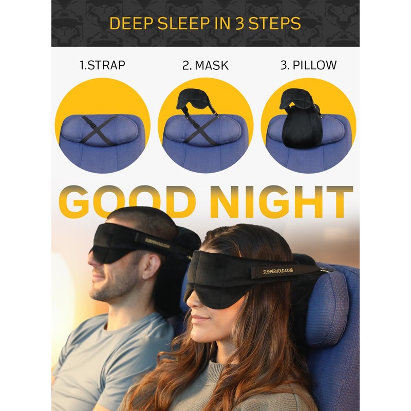 Sleeper Hold Travel Pillow - Real Sleeping Experience on Long