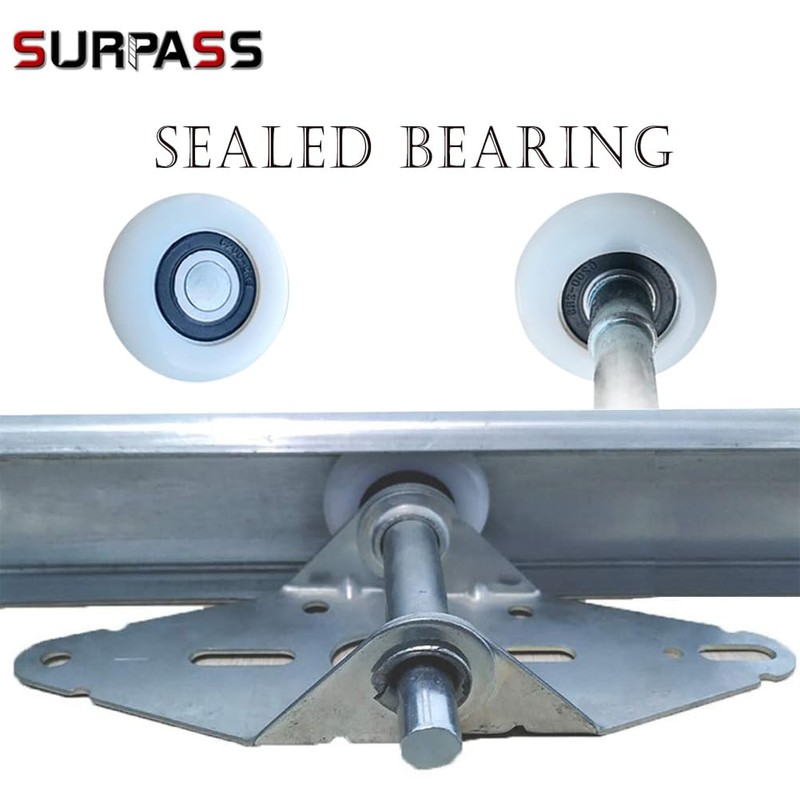 Surpass Garage Door Hardware Kit Roller/Hinge/Top Bracket/Wire Rope (for 16'x8'