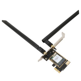 PCIe 6E Card, XB530NF MT7922 RZ616 2.4G 5G 6Ghz 3 Band, Up to 2400Mbps Dual Antenna MU MIMO PCIe Network Card, BT 5.2 Cordless NIC Adapter