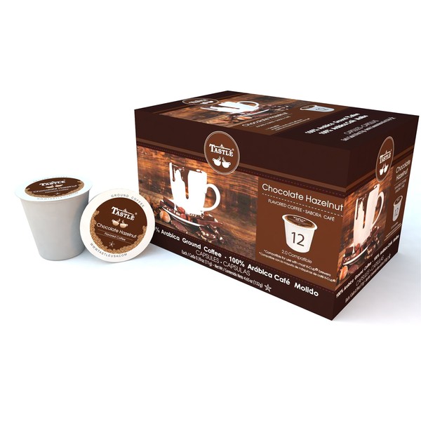 Cafe Tastlé Chocolate Hazelnut Single Serve Coffee, 48 Count (Pack