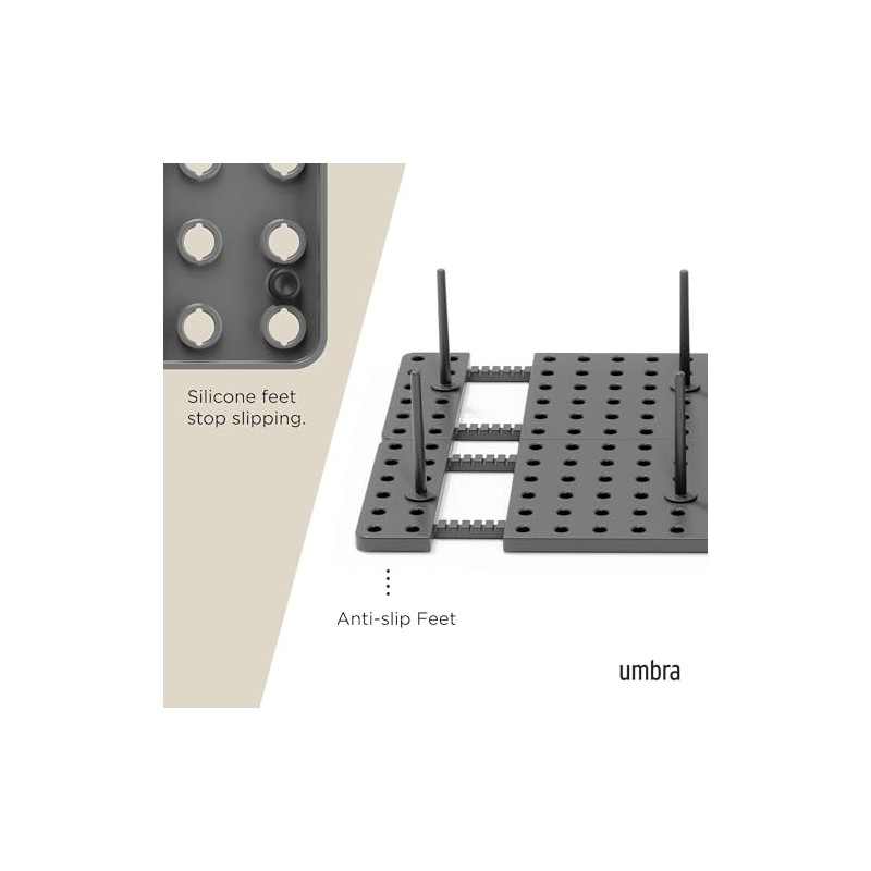 2 Sets Plate Holder for Drawer - Adjustable Dish Organiser