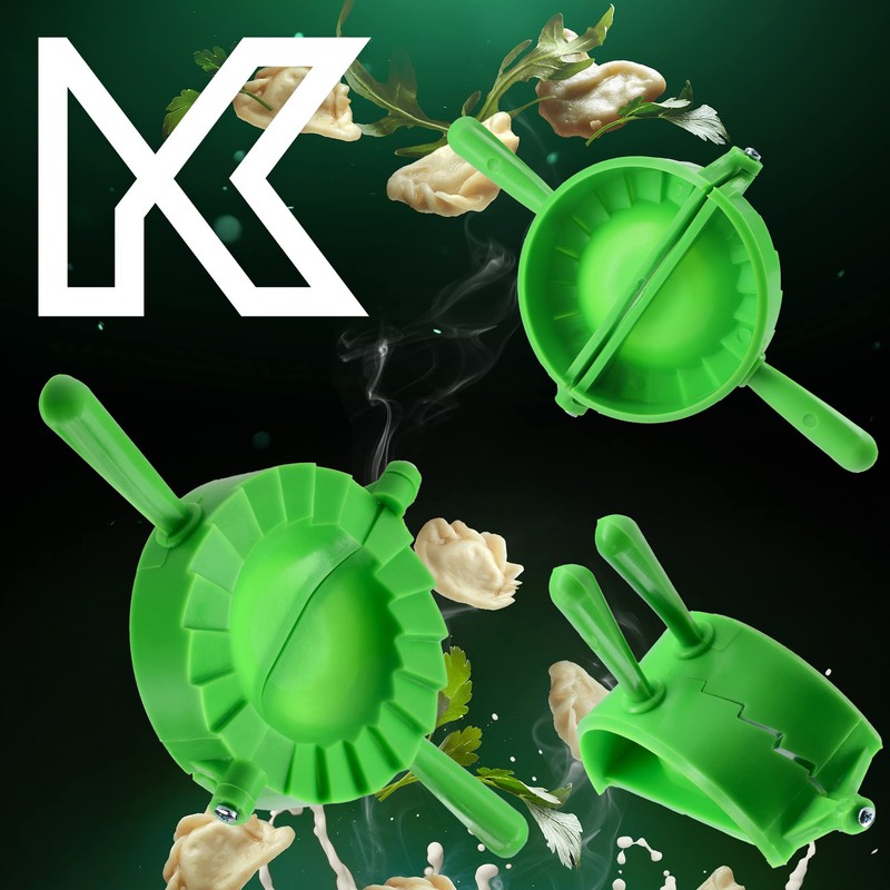 KADAX Dumpling Maker, Red/Green Mould for Dumpling and Ravioli, Pierogi