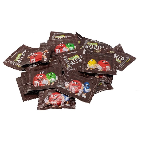 M&Ms Milk Chocolate Fun Size Candy - 3 LB (Approx. 95 Fun Size Packs) - Comes in a Sealed/Resealable Bag - Perfect For Parties, Pinata, Office Bowl, Wedding Favors, Easter Baskets