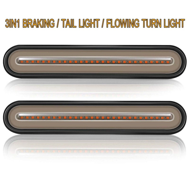 FABOOD F 2 Pack 9" Led Trailer Tail Light Bar