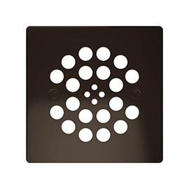Tile Redi DP-SQ-OB Redi Drain Oil Rubbed Bronze Square Drain Plate, 4.25 Inches