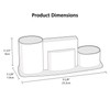 Acrimet Millennium Desktop Organizer Holder for Pen, Pencil, Clip, Paper