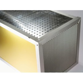 1 x siwitec Perforated Sheet Aluminium Round Aluminium Sheet Natural 120 x 1000 x 0.8 mm Aluminium Plate Cut