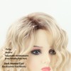 Webshaiy Platinum Blonde Wigs for Women, Short Curly Wavy Layered