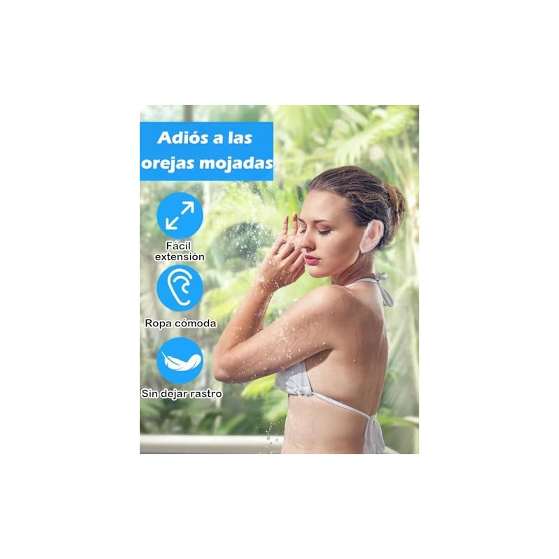 300 Cofias Desechable Ducha Plástico Impermeables Baño Reutilizables Proteger Cabello