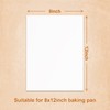 QYH Parchment Paper Baking Sheets 300 Pieces 8x12 Inch Non-Stick