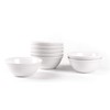 HomeVss, Pearl Dots Stoneware Dinnerware Set (56pc Set, White)