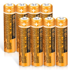 EOCIK HHR-4DPA NI-MH AAA Rechargeable Battery for Panasonic 1.2V 700mAh Rechargeable AAA Batteries for Cordless Phones 8 Pack