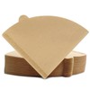 Coffee Filters Cone 01, 100 Count Unbleached Natural Brown 1-2