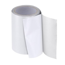 PATIKIL Awning Repair Tape 8m x 15cm Waterproof Canvas Tape High Adhesive Tear Repair Patch Kit for PVC Tarpaulin Tent Awning Fabric RV Sail Boat Cover, White (6" x26.24ft)