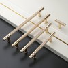 Asidrama 10 Pack 5 Inch(128mm) Knurled Gold Kitchen Cabinet Handles,Cabinet