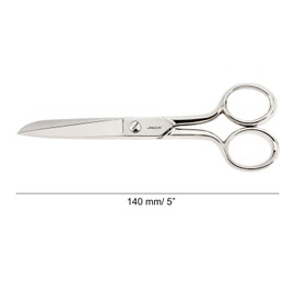 Arcos Series Style - Sewing Scissors Castellana Style - Forged Steel 5.5" - Handle Nickel Plated Silver color