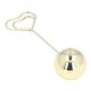 2Pcs Table Number Holder Heart Shaped Firm Stable Premium Metal
