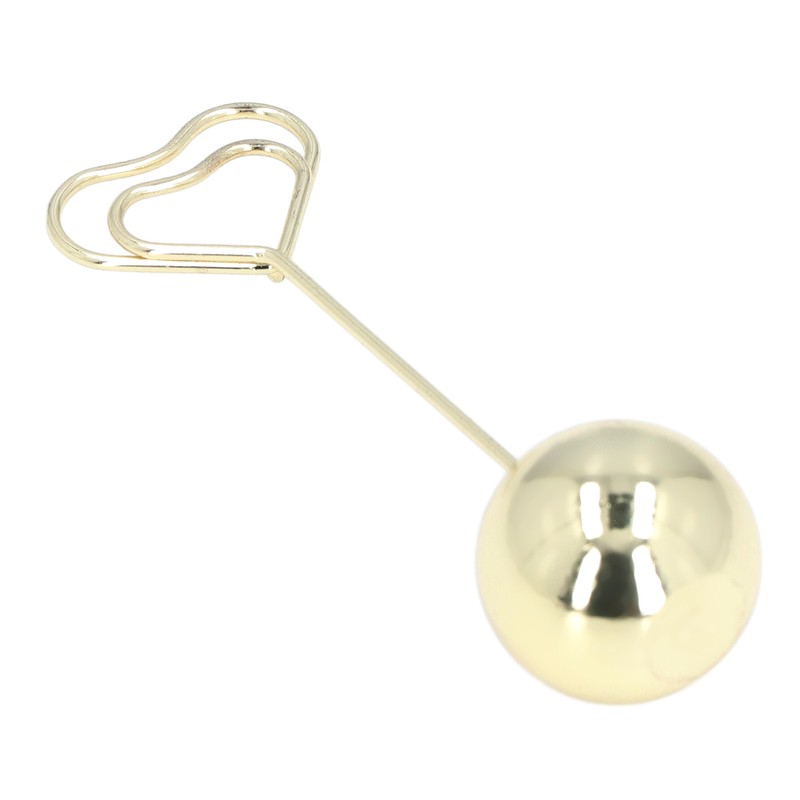 2Pcs Table Number Holder Heart Shaped Firm Stable Premium Metal