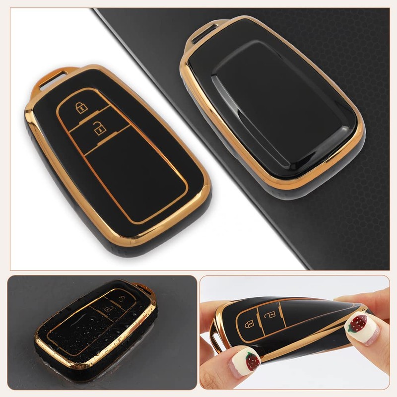 Futwod Keychain 2-Button, C-HR New Model, Camry 70 Series, Prius