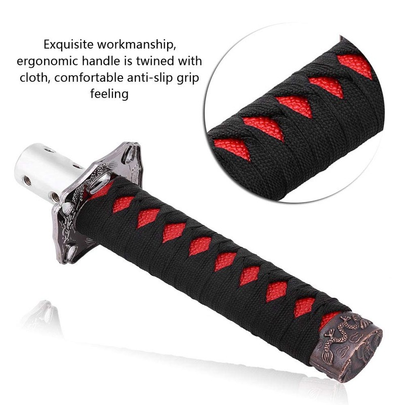 Katana Shift Knob Samurai Sword Gear Shifter with 4 Adapters,