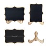 24 Pcs Wooden Mini Chalkboards Signs for Food Signs, Wedding