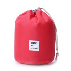 WEKIOOBON Cosmetic Bags Travel Makeup Bags for Women, Waterproof Portable Large Capacity Toiletry Bag Makeup Organizer Bag with Divider (Watermelon Red)