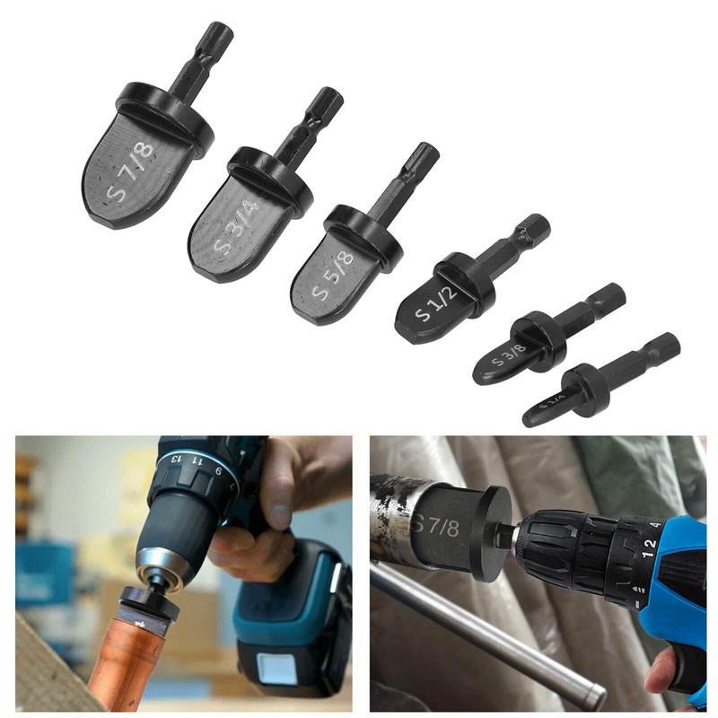 6Pcs Swaging Tool Drill Bit Set Convenient Practical Wide Application
