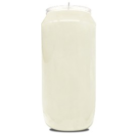 Hyoola 7 Day White Prayer Candles, 3 Pack - 6" Tall Pillar Candles for Religious, Memorial, Party Decor, Vigil and Emergency Use - Vegetable Oil Wax in Plastic Jar Container