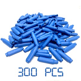 Blue B Wire Connectors - Gel Filled Wet Low Voltage Crimp Terminals, 18-30 AWG Bean-Type Splices for Alarm, Bell, Intercom, Speaker, Telephone Wire
