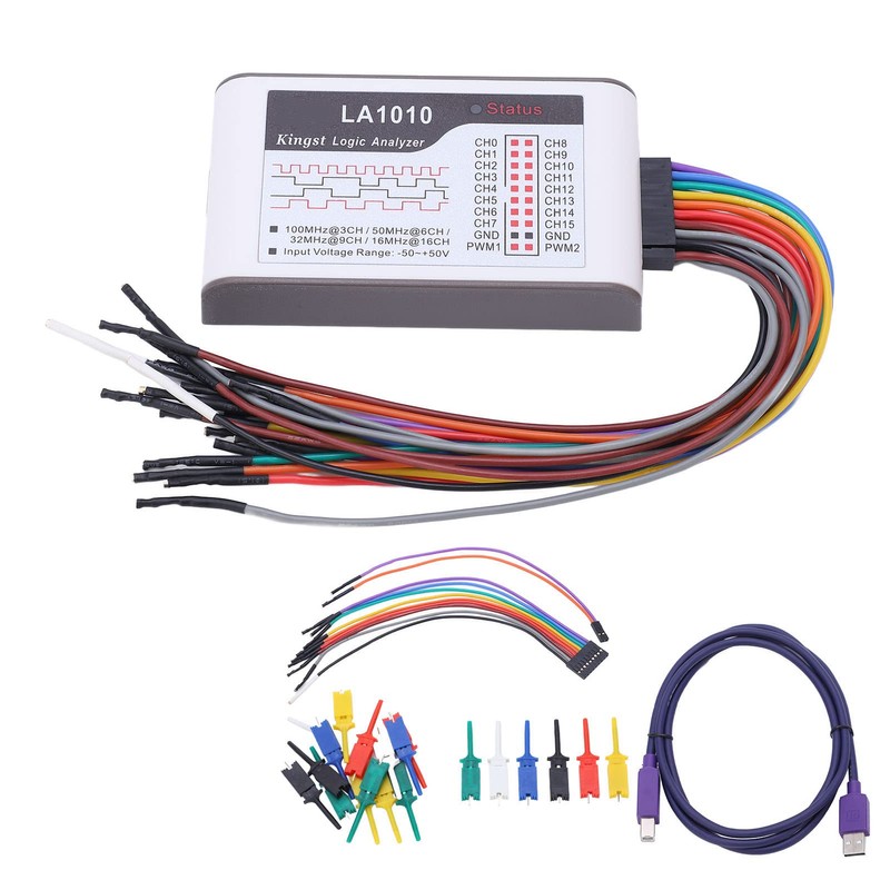 LA1010 USB Logic Analyzer 16 Channel Logic Analyzer Device Set
